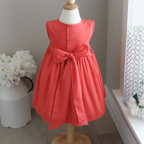 Smocked Dress Luli & Me Size 2T Embroidery Spring Portrait Sleeveless TWINS